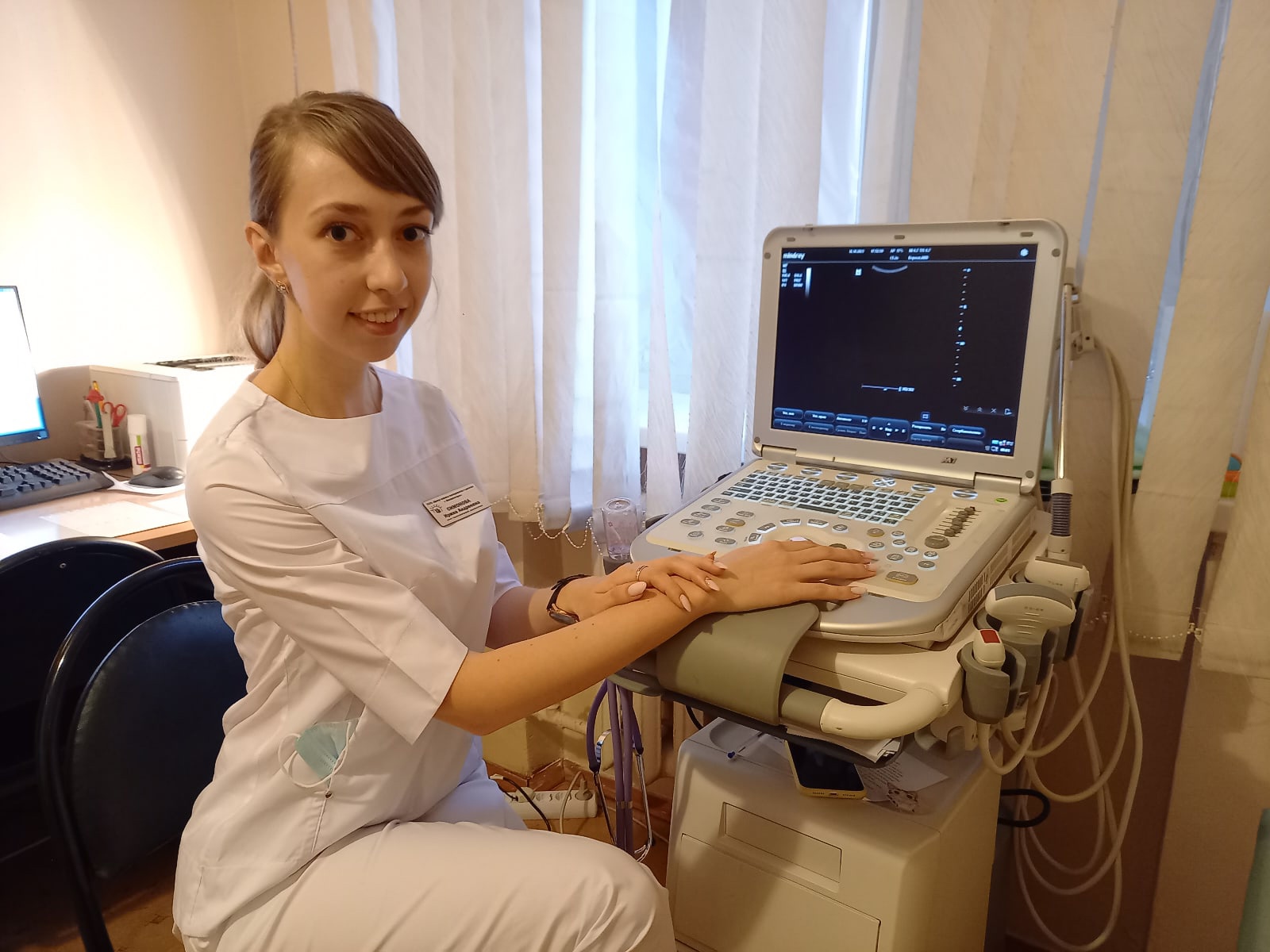 Врачу ультразвуковой диагностики детской поликлиники дали